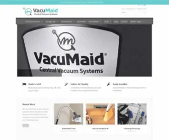 Vacumaid.com(A central vacuum systems can reduce allergens in your home by extracting dirt) Screenshot