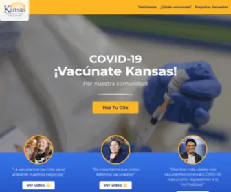 Vacunatekansas.com(Vacúnate Kansas) Screenshot