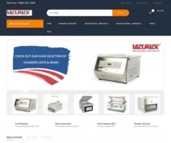 Vacupack.com(Home and Commercial vacuum sealer) Screenshot