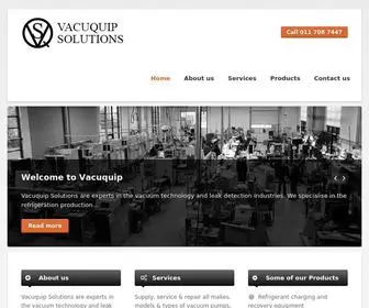 Vacuquip.co.za(Vacuquip Solutions) Screenshot