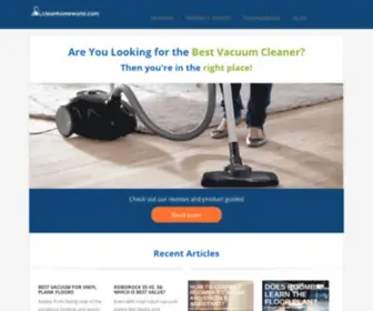 Vacuumcleanerlive.com(Vacuum cleaners reviews) Screenshot