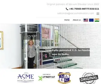 Vacuumelevatorsindia.com(Lifts for homes) Screenshot