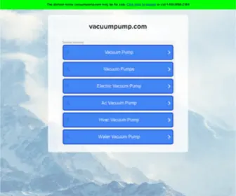 Vacuumpump.com(Vacuumpump) Screenshot