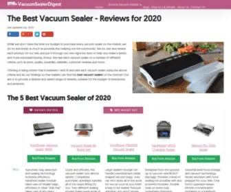 Vacuumsealerdigest.com(The Best Vacuum Sealer) Screenshot