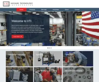 Vacuumtechnology.com(Vacuum Technology Inc) Screenshot