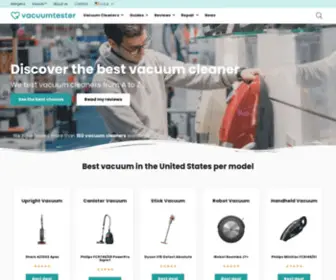 Vacuumtester.com(Discover the best vacuum cleaner) Screenshot