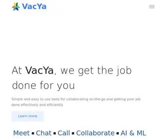 Vacya.co.in(Unified Mobile Collaboration) Screenshot