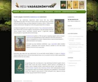 Vadaszkonyv.com(Antik Vadászkönyvek) Screenshot