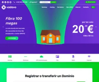 Vadavo.com(Hosting, Dominios, Telefonía, Internet y Servidores) Screenshot