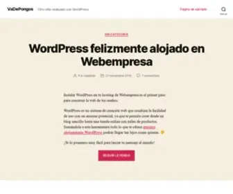 Vadepongos.es(Otro sitio realizado con WordPress) Screenshot