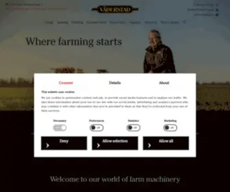 Vaderstad.com(Highly efficient farm machinery) Screenshot