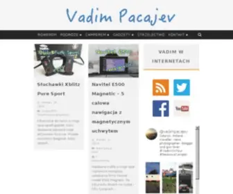 Vadimpacajev.com(Blog Vadima) Screenshot