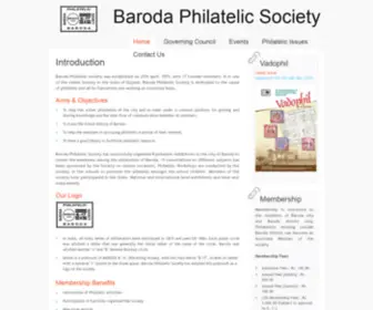 Vadophil.org(Baroda Philatelic Society) Screenshot