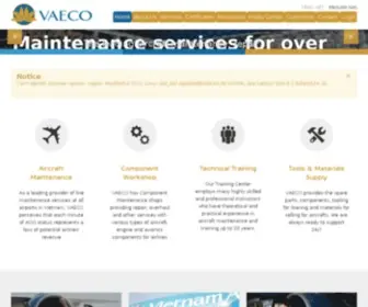 Vaeco.com.vn(Vietnam Airlines Engineering Company) Screenshot