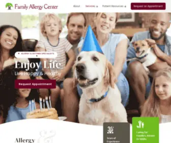 Vafamilyallergycenter.com(Family Allergy Center) Screenshot