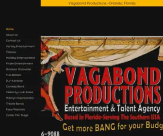 Vagabondtroupe.com(Vagabond Productions) Screenshot