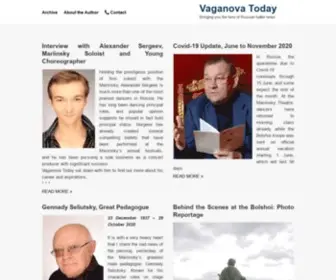 Vaganovatoday.com(Vaganova Today) Screenshot