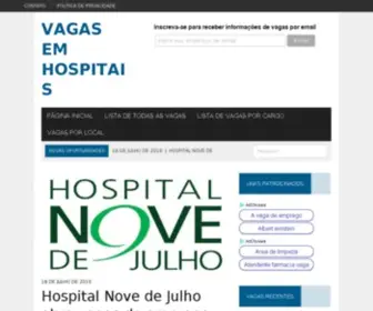 Vagasemhospitais.com.br(Vagas em Hospitais) Screenshot