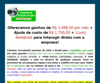 Vagastrabalhoemcasa.com.br(VAGAS DE TRABALHO EM CASA) Screenshot