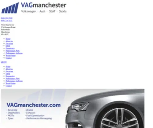 Vagmanchester.com(VAGManchester Specialist Servicing) Screenshot