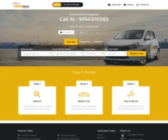 Vahanseva.in(Vahanseva provides Cab and Taxi) Screenshot