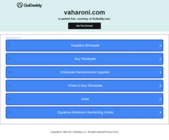 Vaharoni.com(Vaharoni) Screenshot