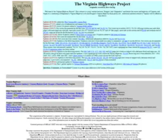 Vahighways.com(Virginia Highways Project index) Screenshot