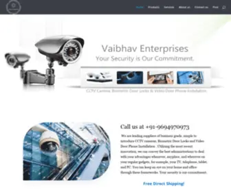 VaibhavCctvsecurity.com(Vaibhav Enterprises) Screenshot