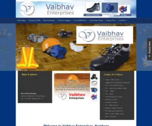 Vaibhaventerprises.com(Vaibhav Enterprises) Screenshot