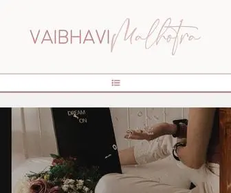 Vaibhavimalhotra.com(Vaibhavi Malhotra) Screenshot