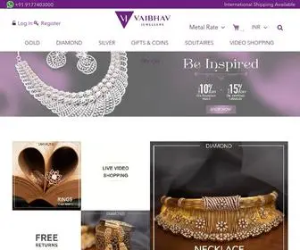 VaibhavJewellers.com Screenshot
