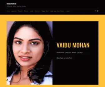 Vaibumohan.com(Vaibu Mohan) Screenshot