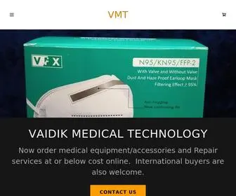 Vaidikmedtech.com(Medical Equipment) Screenshot