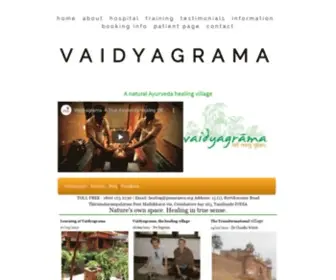 Vaidyagrama.com(Ayurveda Hospital Famous for Traditional Treatments) Screenshot