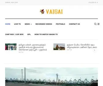 Vaigaitv.com(Vaigai Television) Screenshot