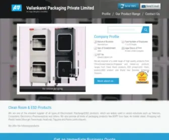 Vailankannipackaging.com(Vailankanni Packaging Private Limited) Screenshot