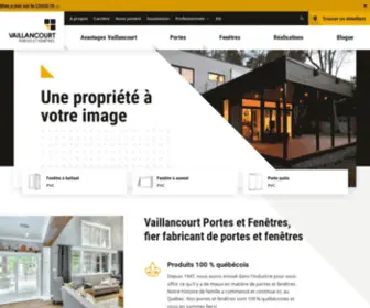 Vaillancourt.ca(Vaillancourt Portes et Fenêtres) Screenshot