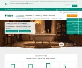 Vaillant.co.uk(Vaillant UK) Screenshot