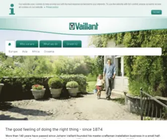 Vaillant.com(The best technologies to make people feel good) Screenshot