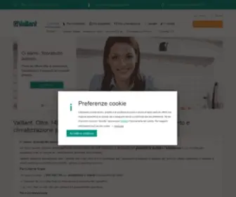 Vaillant.it(Caldaie, pompe di calore e climatizzatori) Screenshot