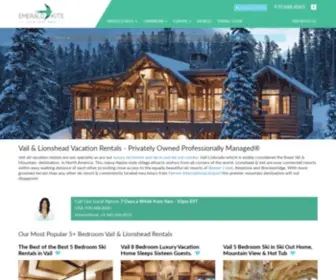 Vailskivacationrentals.com(Vail Luxury Ski Vacation Homes and Condos) Screenshot