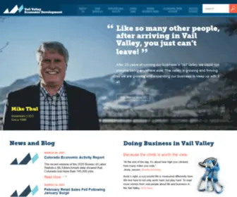 Vailvalleymeansbusiness.com(Eagle County Economic Development) Screenshot
