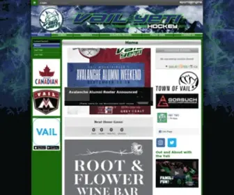 Vailyetihockey.com(Vail Yeti) Screenshot