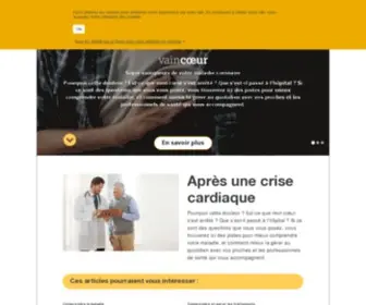 Vaincoeur.fr(Récupérer après une crise cardiaque) Screenshot