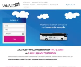 Vainionliikenne.fi(Vainion Liikenne) Screenshot