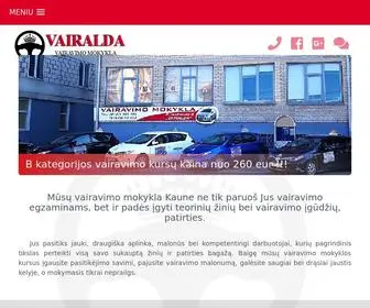 Vairalda.lt(Vairavimo mokykla Kaune) Screenshot