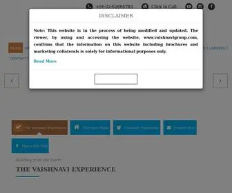 Vaishnavigroup.com(Top Builders And Developers In Bangalore) Screenshot