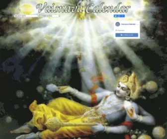 Vaisnavacalendar.com(Vaisnava Calendar) Screenshot