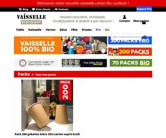 Vaisselle-Jetable-Discount.fr(Vaisselle Jetable Discount) Screenshot