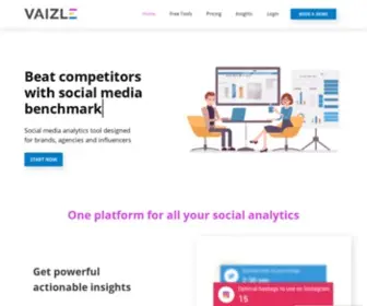 Vaizle.com(Marketing Analytics tool) Screenshot
